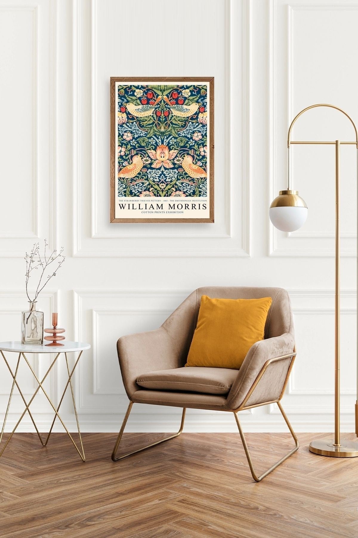 William Morris Ahşap Çerçeveli Tablo 50 x 70