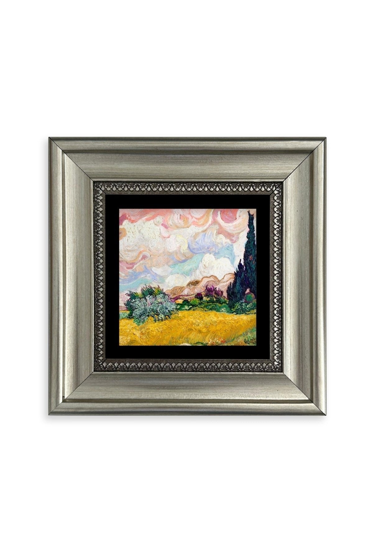 Van Gogh Çerçeveli Taş Tablo 20 cm