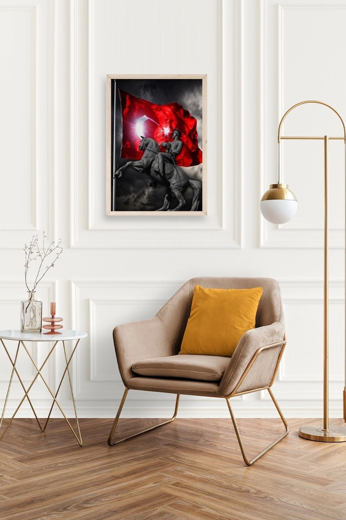 Atatürk Ahşap Çerçeveli Tablo 50 x 70