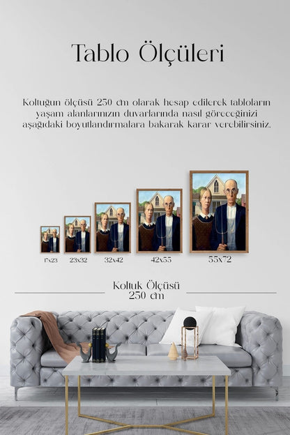 Lotus Water Lily Ahşap Çerçeveli Tablo 30 x 42