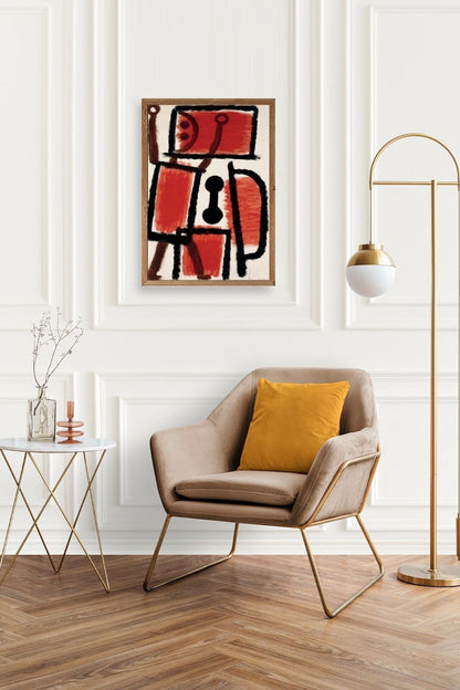 Paul Klee Ahşap Çerçeveli Tablo 17 x 23