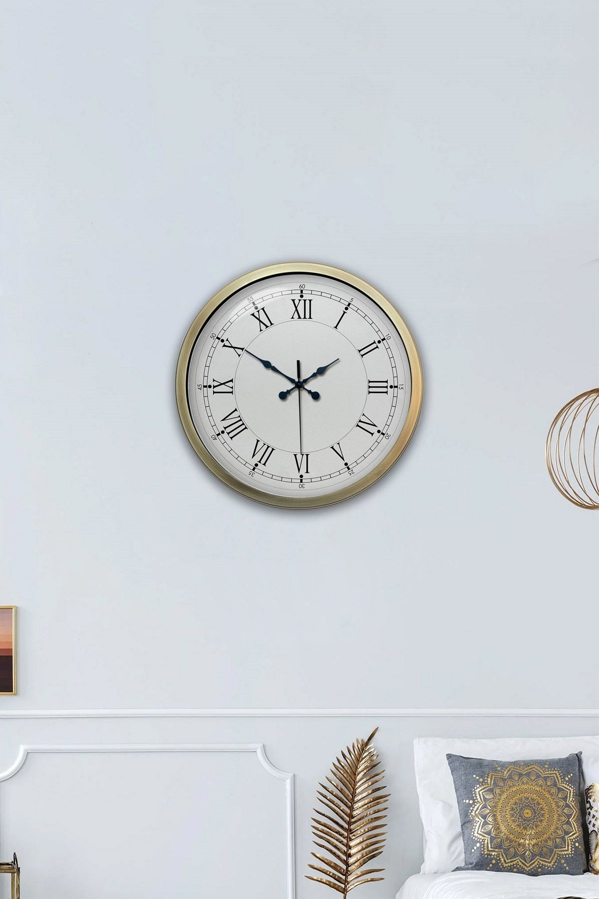 Zentime 40 Cm Eskitme Vintage Duvar Saati