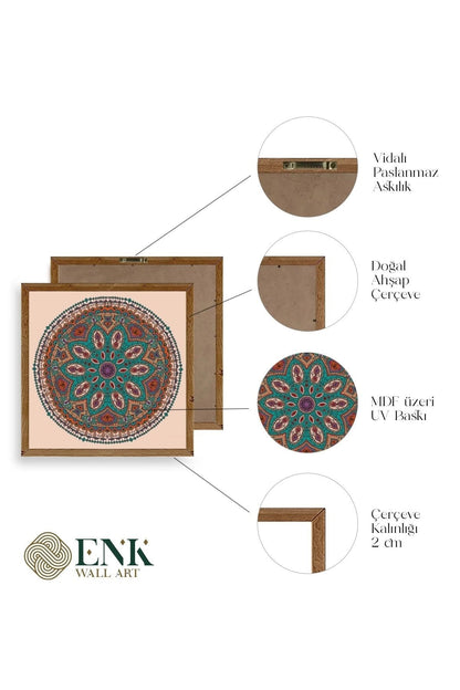 Motif Ahşap Çerçeveli Tablo 50 x 50