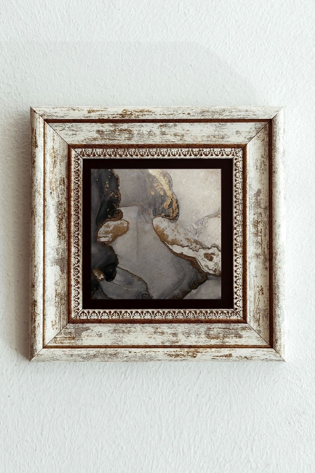 Çerçeveli Taş Tablo , Çerçeveli Taş Duvar Dekoru-enkcrcvtbl-00156 20 cm