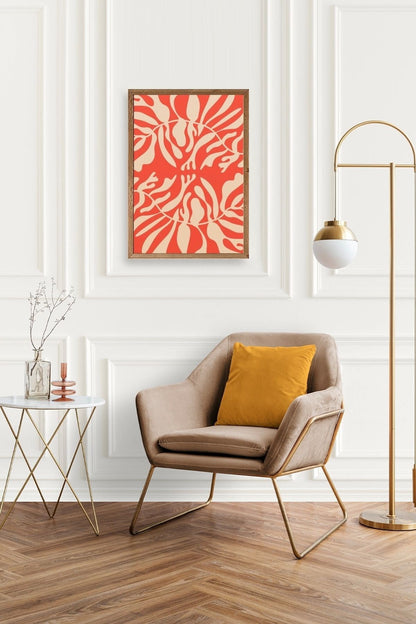 Modern Ahşap Çerçeveli Tablo 30 x 42