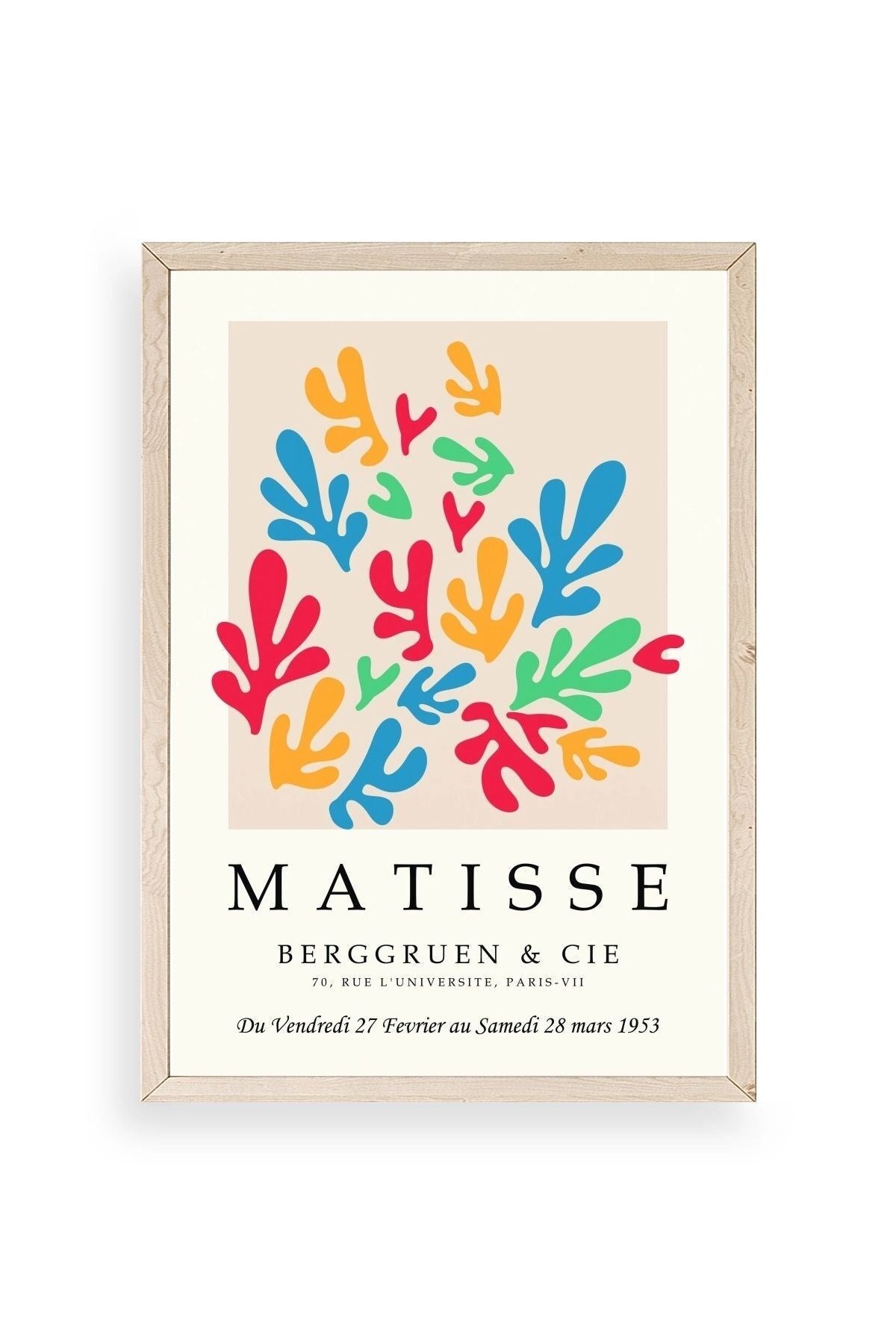 Fransız Ahşap Çerçeveli Tablo 30 x 42