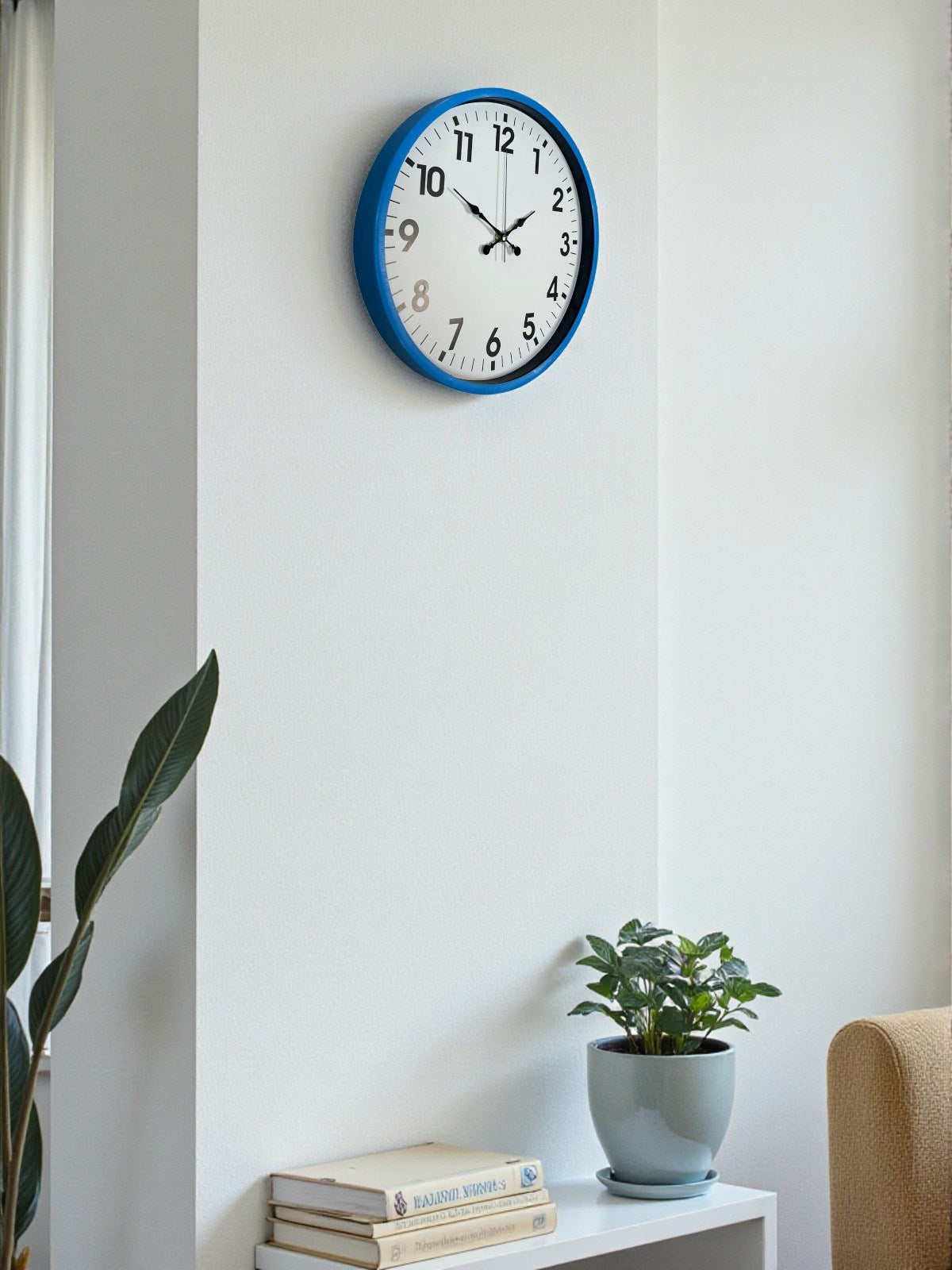 Zentime 36 Cm Mavi Dekoratif Duvar Saati