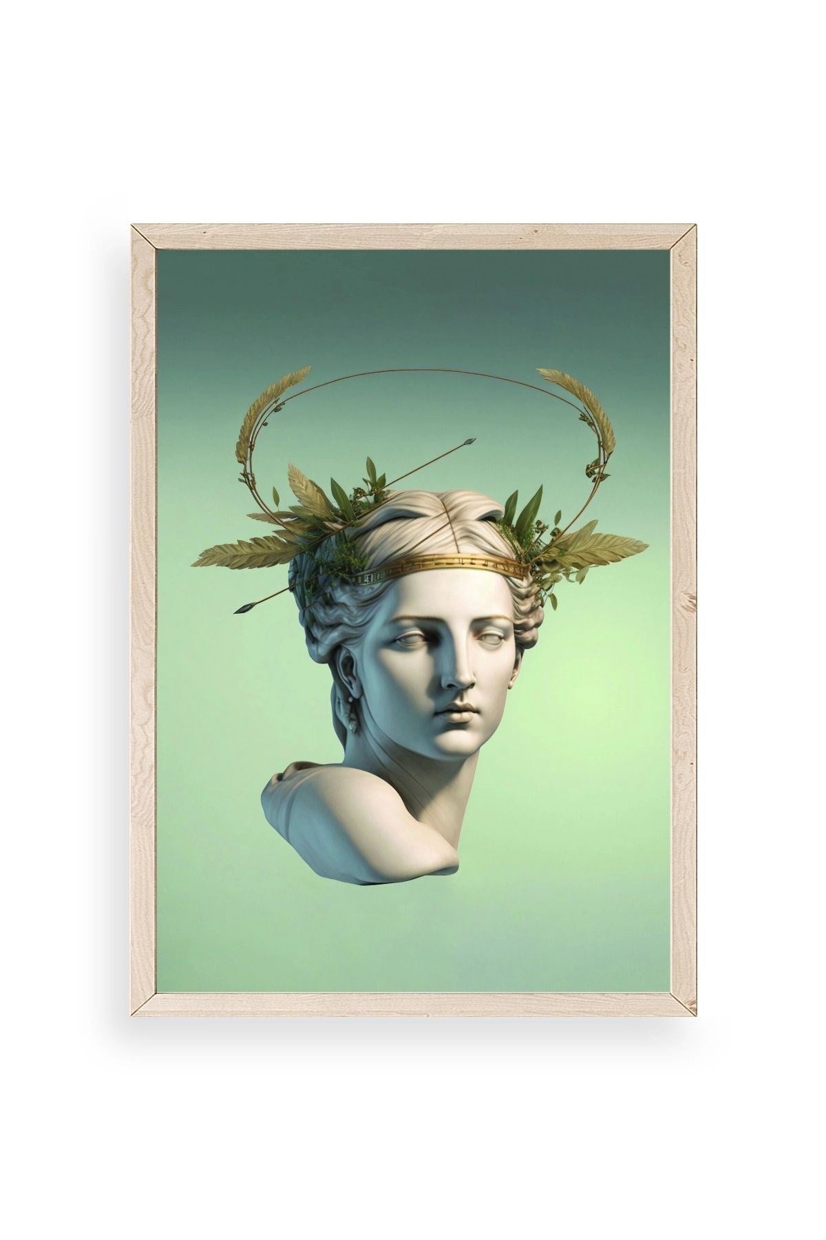 Heykel Ahşap Çerçeveli Tablo 23 x 30