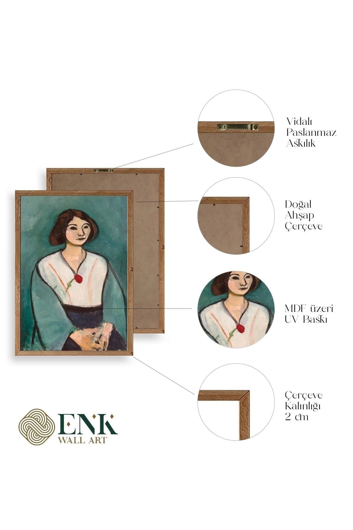 Picasso Ahşap Çerçeveli Tablo 23 x 30