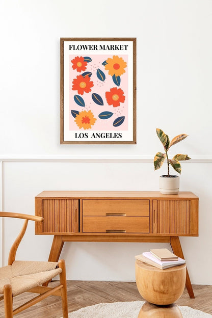 Çiçek Ahşap Çerçeveli Tablo 30 x 42