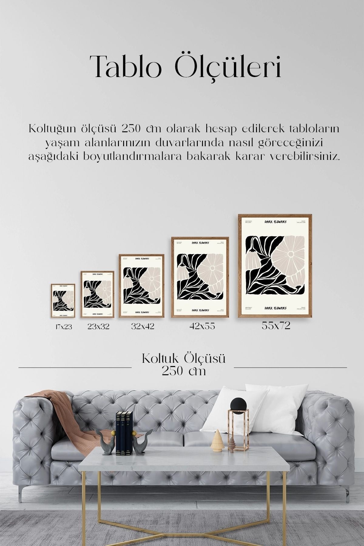 Çiçek Ahşap Çerçeveli Tablo 23 x 30