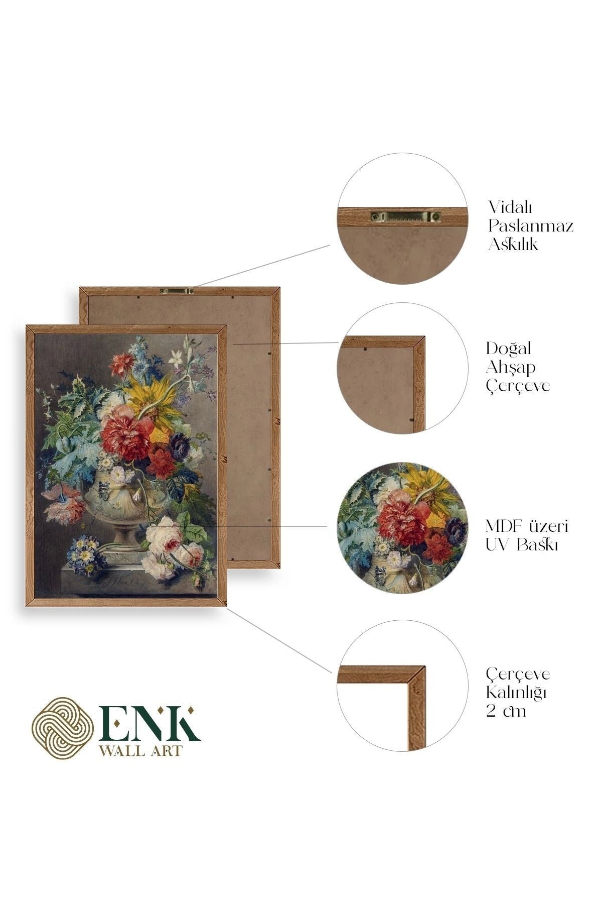 Georgius Jacobus Johannes Ahşap Çerçeveli Tablo 30 x 42