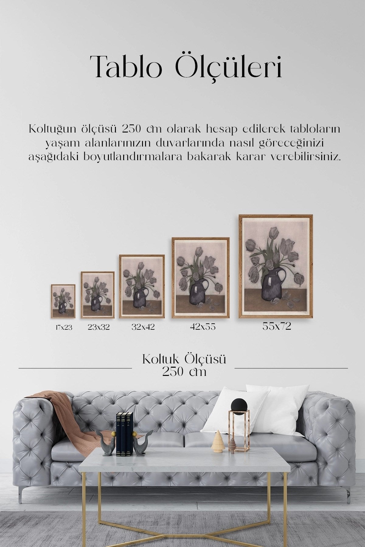Everbag Ahşap Çerçeveli Tablo 23 x 30