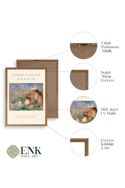 Pierre-Aguste Renoir Ahşap Çerçeveli Tablo 50 x 70