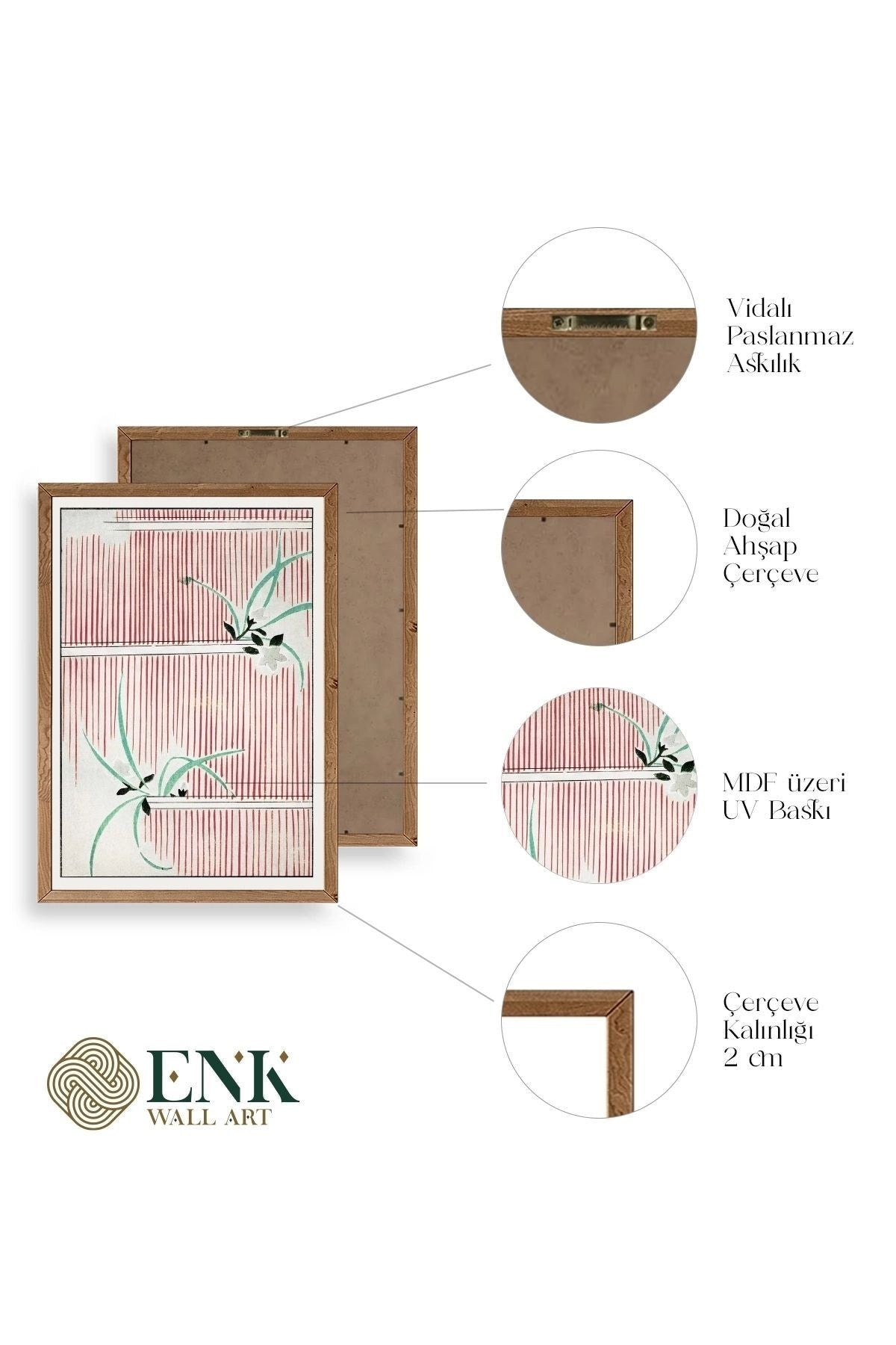 Henri Matisse Monet Ahşap Çerçeveli Tablo 23 x 30