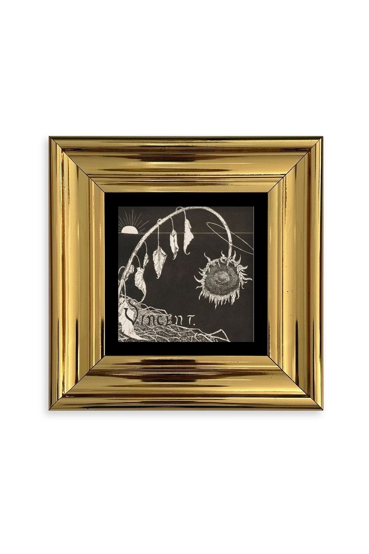 Van Gogh Çerçeveli Taş Tablo 20 cm