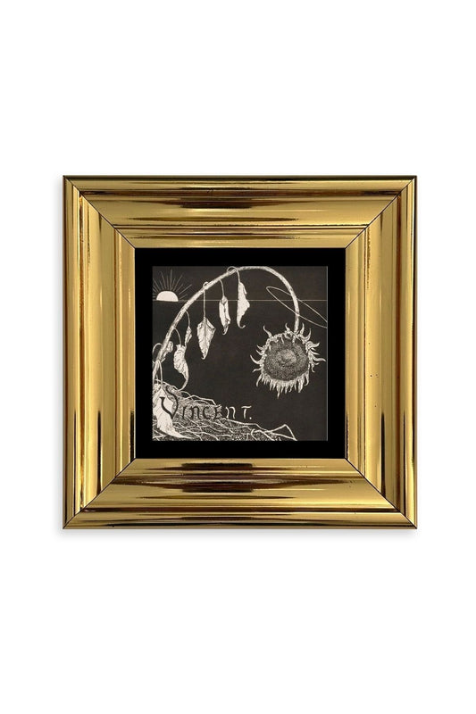 Van Gogh Çerçeveli Taş Tablo 20 cm