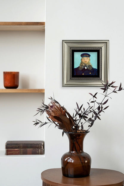 Van Gogh Çerçeveli Taş Tablo 20 cm