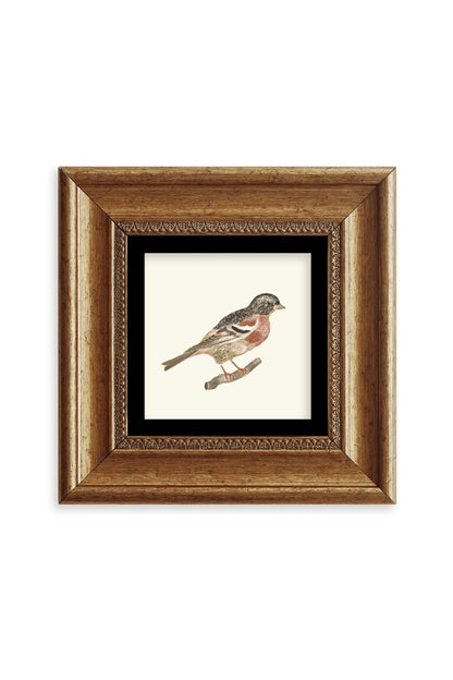 Kuş Çerçeveli Taş Tablo 20 cm