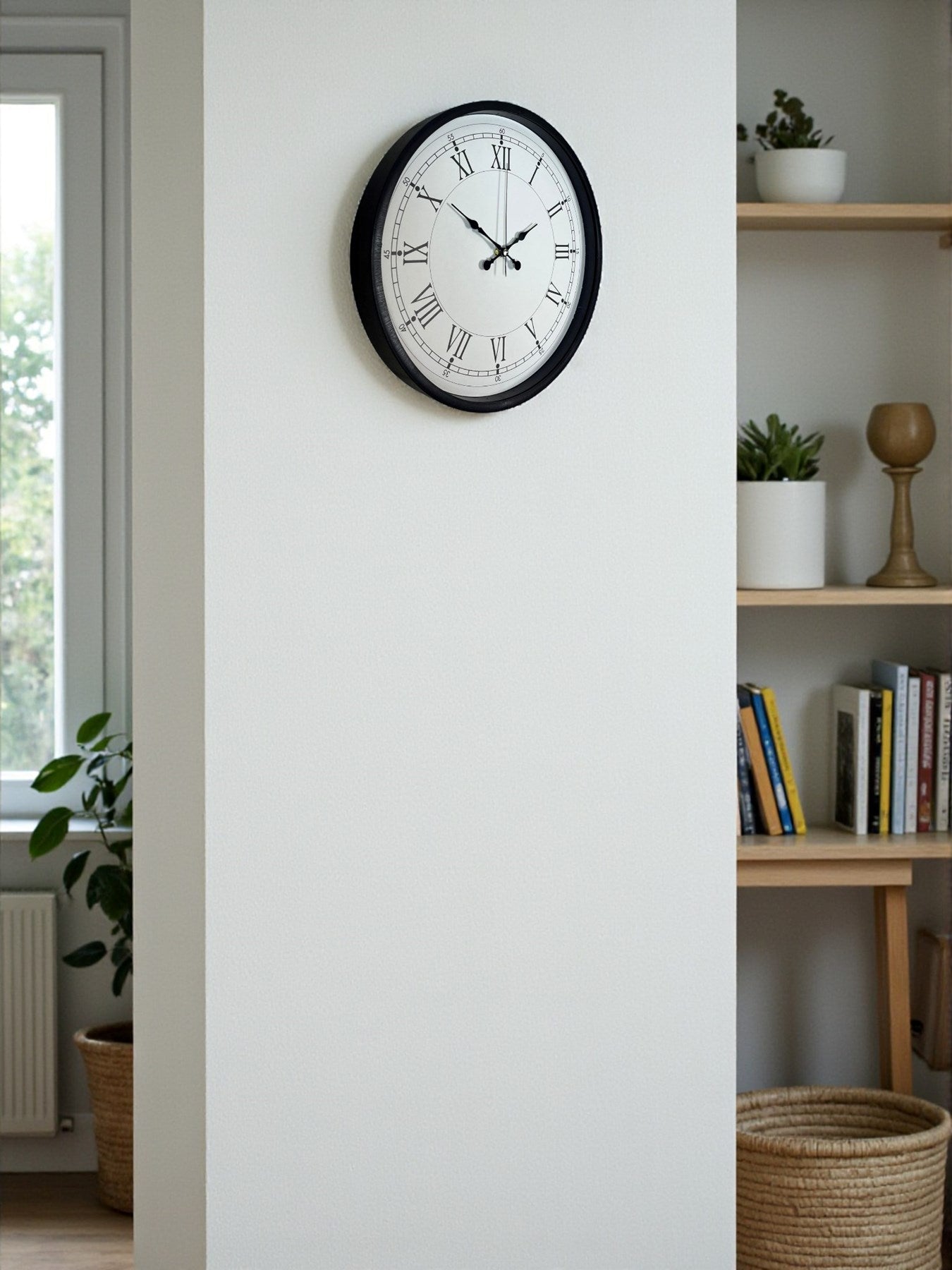 Zentime 36 Cm Siyah Dekoratif Duvar Saati