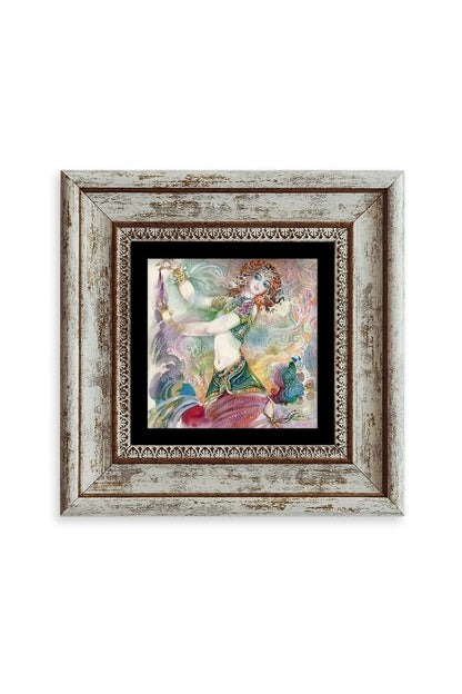 Kadın Çerçeveli Taş Tablo 20 cm