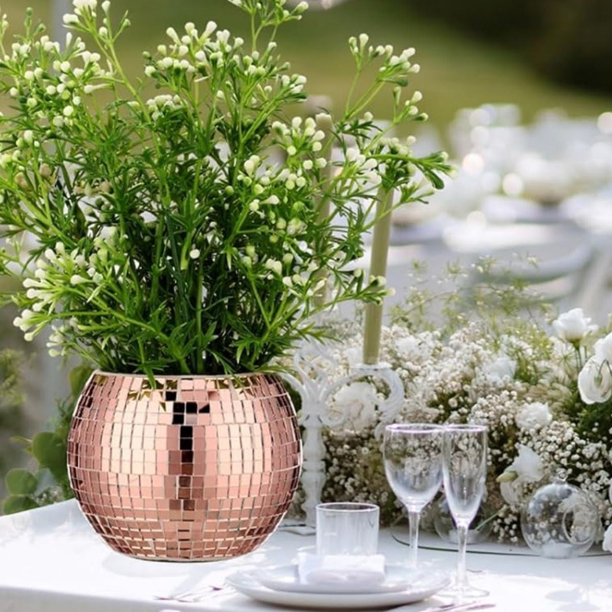 BUFFER® Kare Bronz Cam Mozaik Fayans Çıkartmaları El İşi Kare Cam Fayans Kendinden Yapışkanlı Aynalı Dekor Panel 30x30 Cm