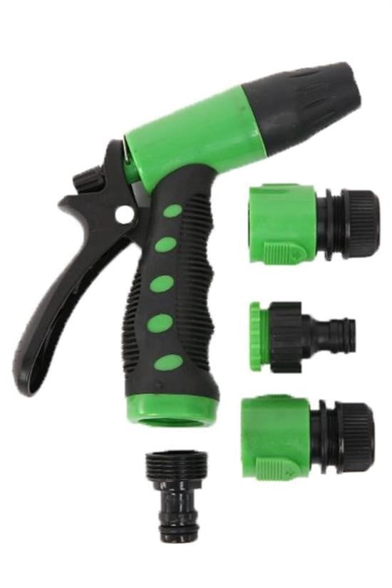 BUFFER® 2 Fonksiyonlu 5li Bahçe Tarla Otomatik Sulama Tabancası Seti Hortum Bağlantısı Aparatı