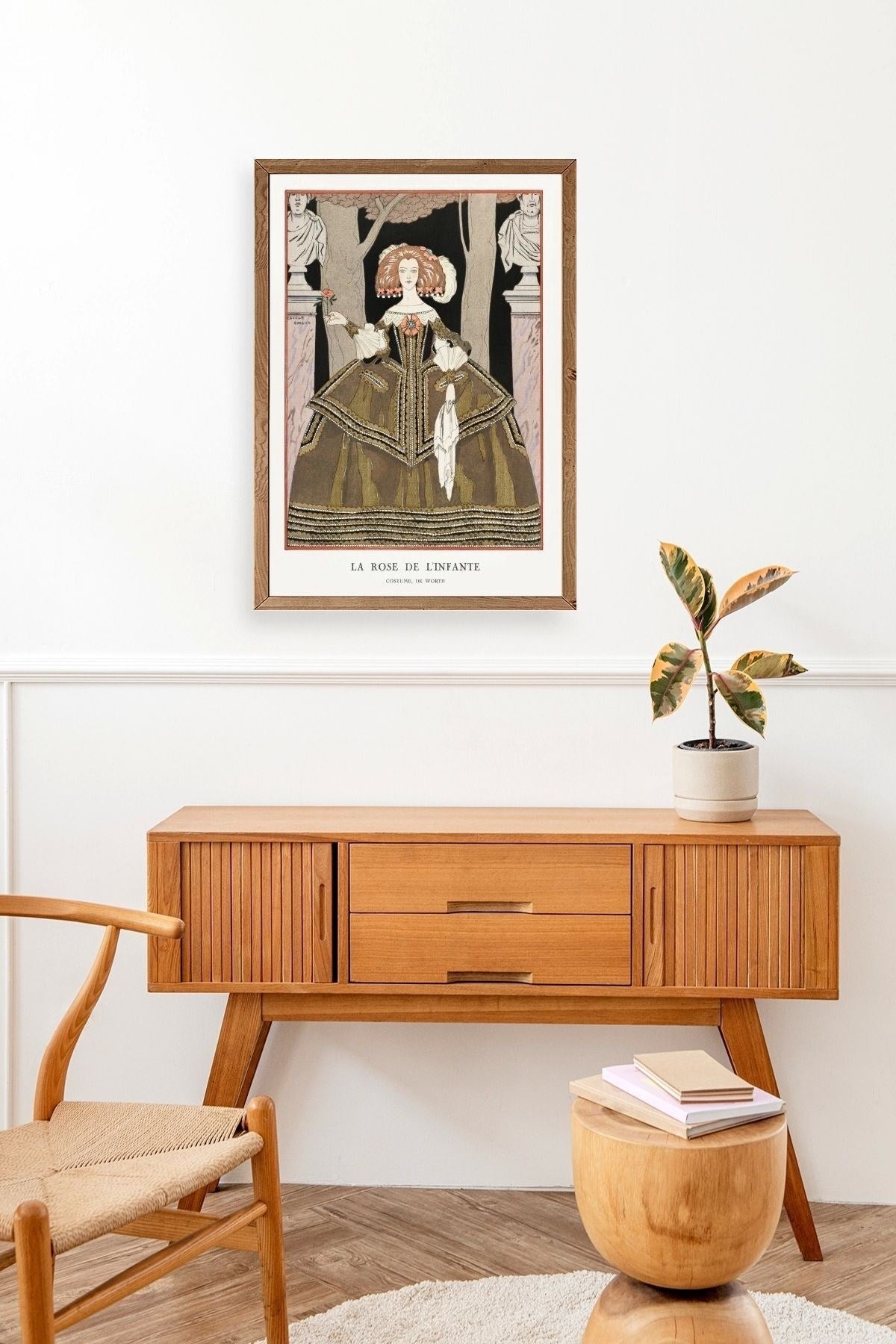 Costume de Worth Ahşap Çerçeveli Tablo 23 x 30