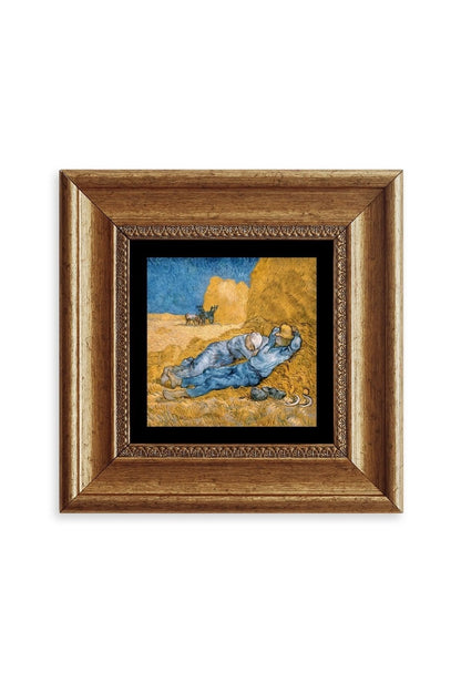 Van Gogh Çerçeveli Taş Tablo 20 cm