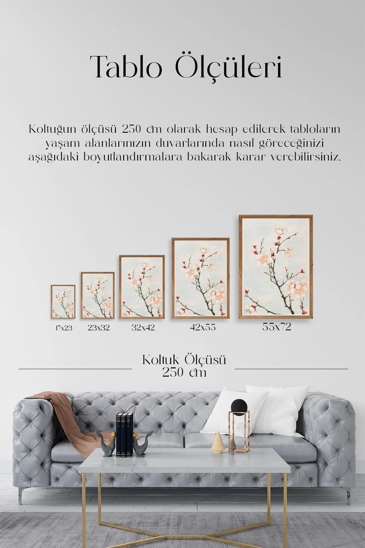 Cherry Blossom Ahşap Çerçeveli Tablo 30 x 42
