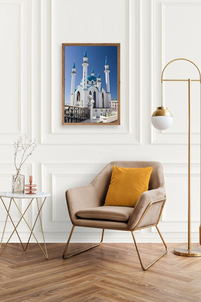 Kabe Camii Ahşap Çerçeveli Tablo 50 x 70