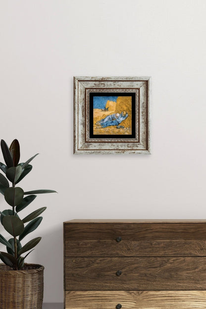 Van Gogh Çerçeveli Taş Tablo 20 cm