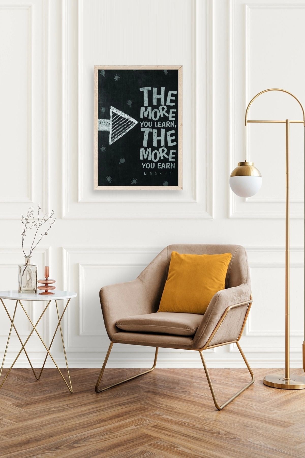 Motto Ahşap Çerçeveli Tablo 50 x 70