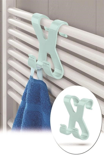 BUFFER® Mutfak Banyo Dolap Kapağına Takılan Meta Havlu Askılığı Aparatı