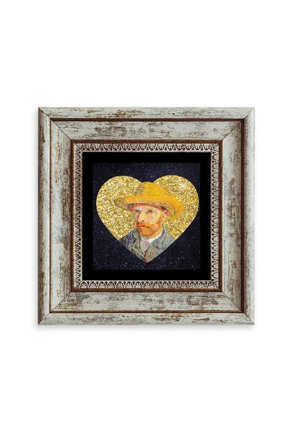 Van Gogh Çerçeveli Taş Tablo 20 cm