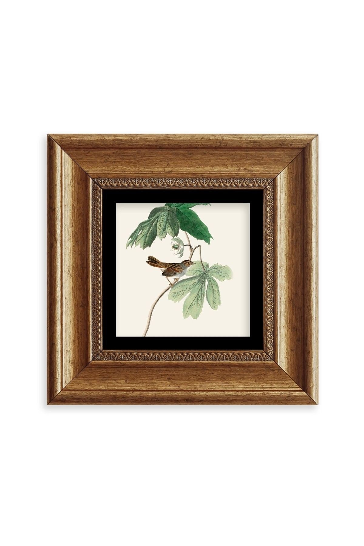 Yapraklar Çerçeveli Taş Tablo 20 cm