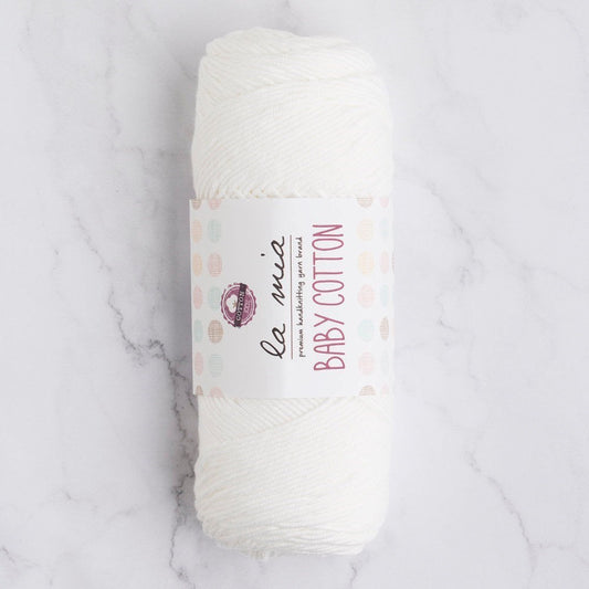 La Mia Baby Cotton Beyaz El Örgü İpi - L001 - 33628