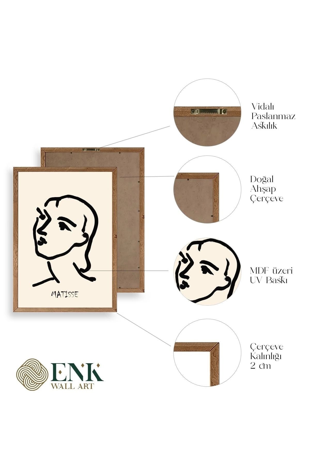 Matisse Ahşap Çerçeveli Tablo 30 x 42