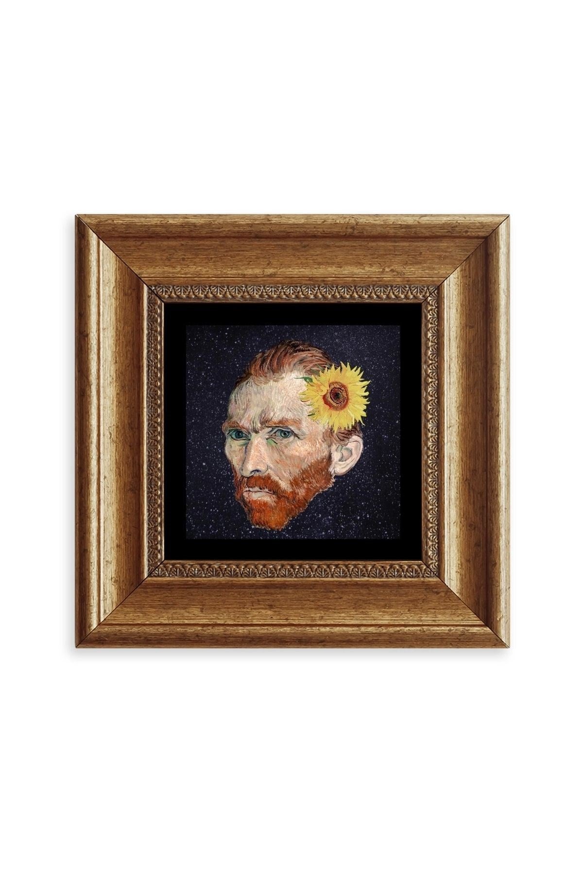 Van Gogh Çerçeveli Taş Tablo 20 cm