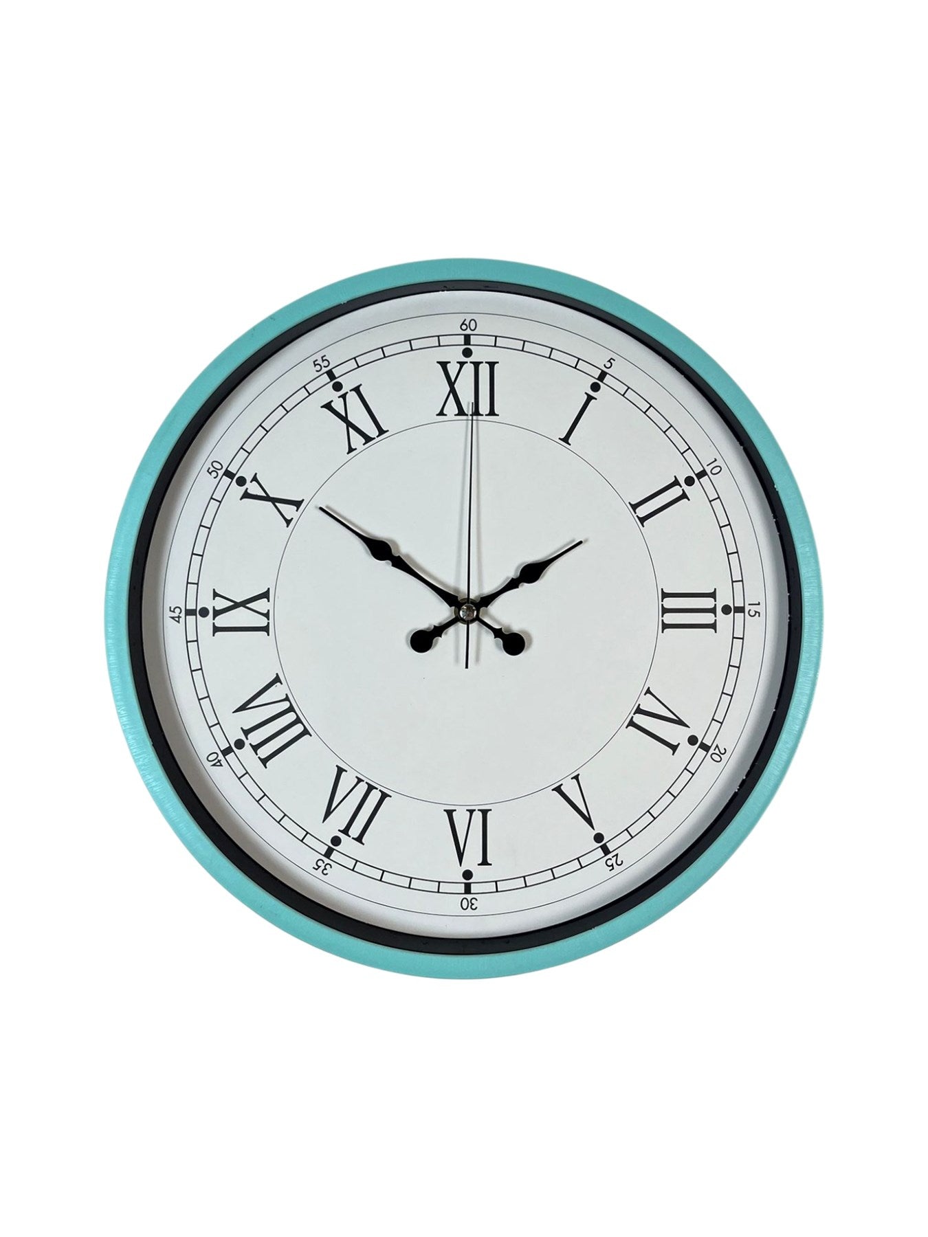 Zentime 36 Cm Turkuaz Dekoratif Duvar Saati