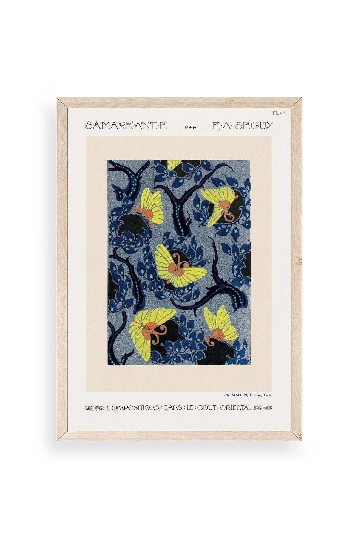 E. A. Seguy Ahşap Çerçeveli Tablo 50 x 70