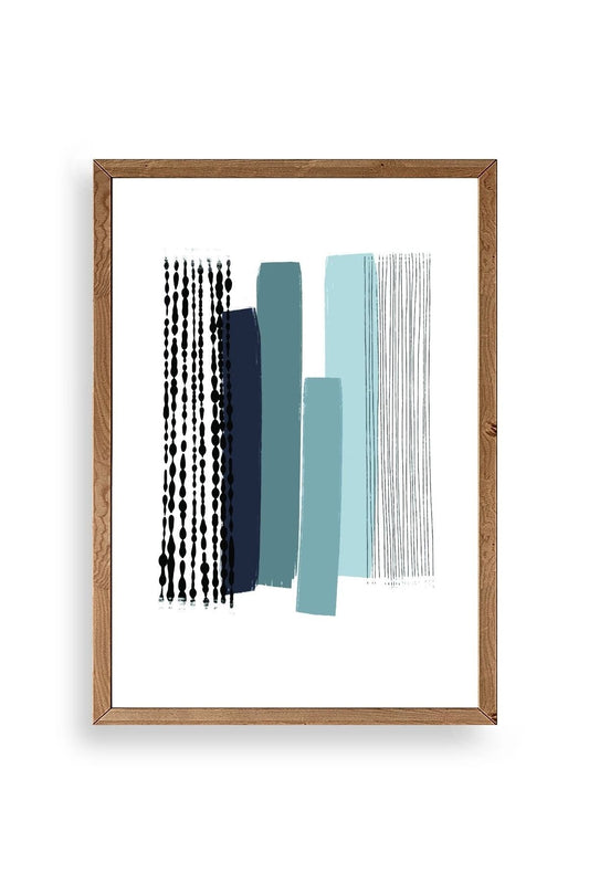 Modern Ahşap Çerçeveli Tablo 23 x 30