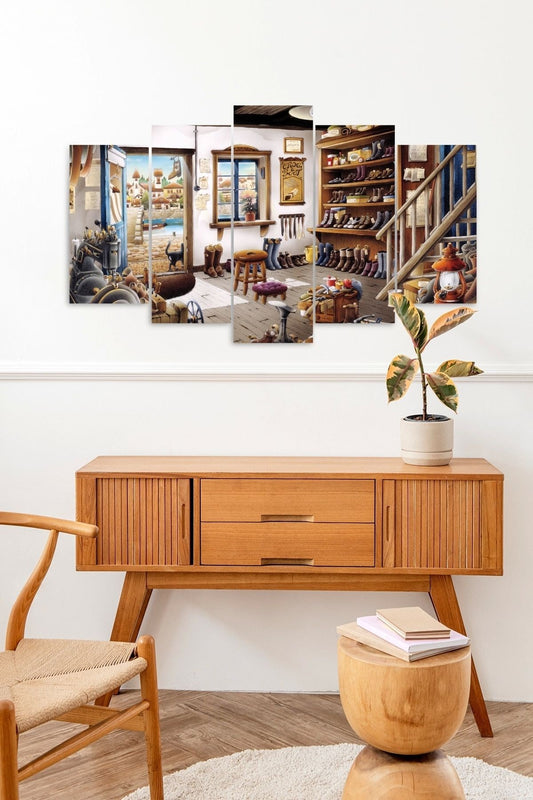 Ayakkabı Tamircisi 5 Parçalı Mdf Tablo 60 x 100