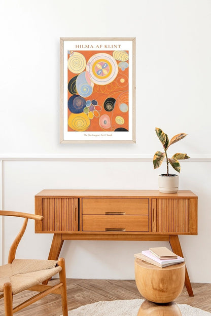 Hilma Af Klint Ahşap Çerçeveli Tablo 50 x 70