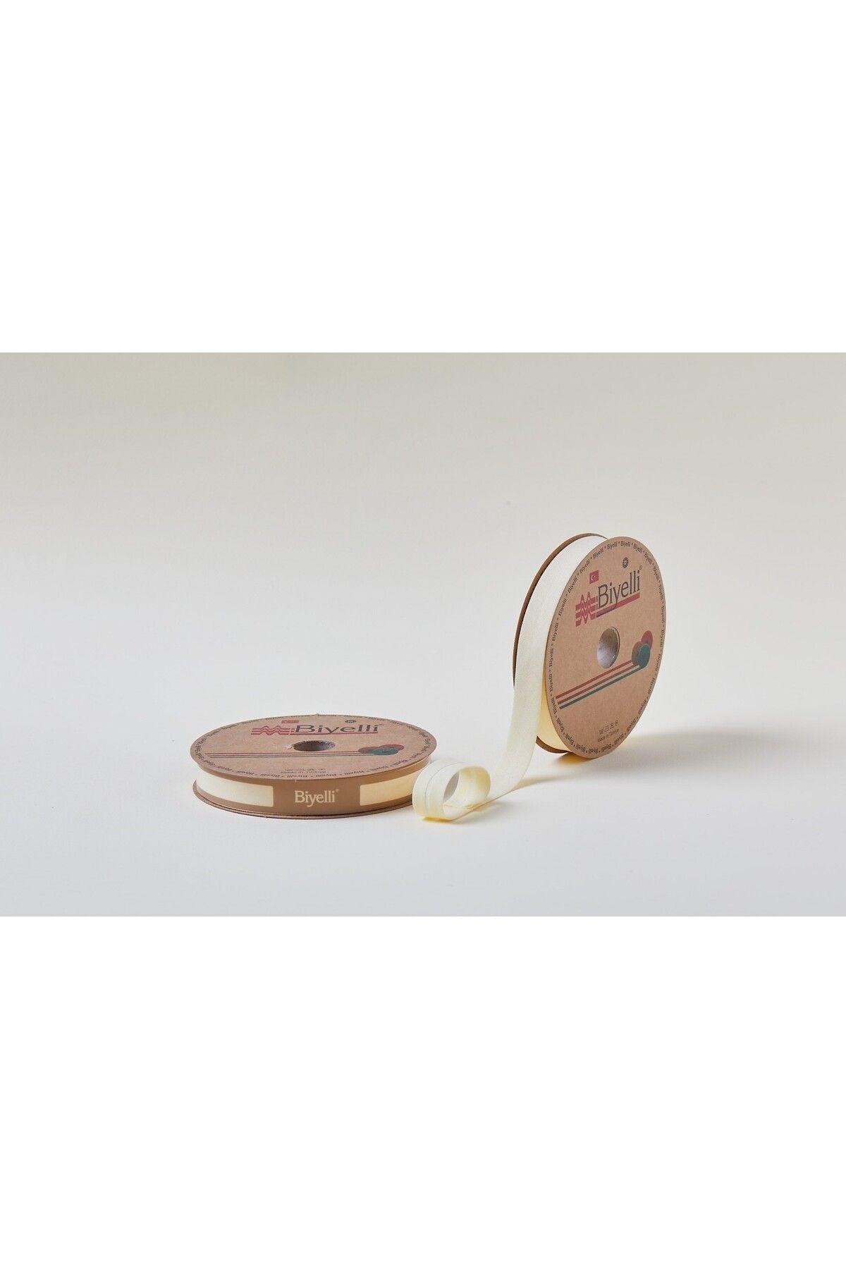 Biye Koton Katlı D06 Sarı 2 cm 25 Metre %65 Koton %35 Polyester