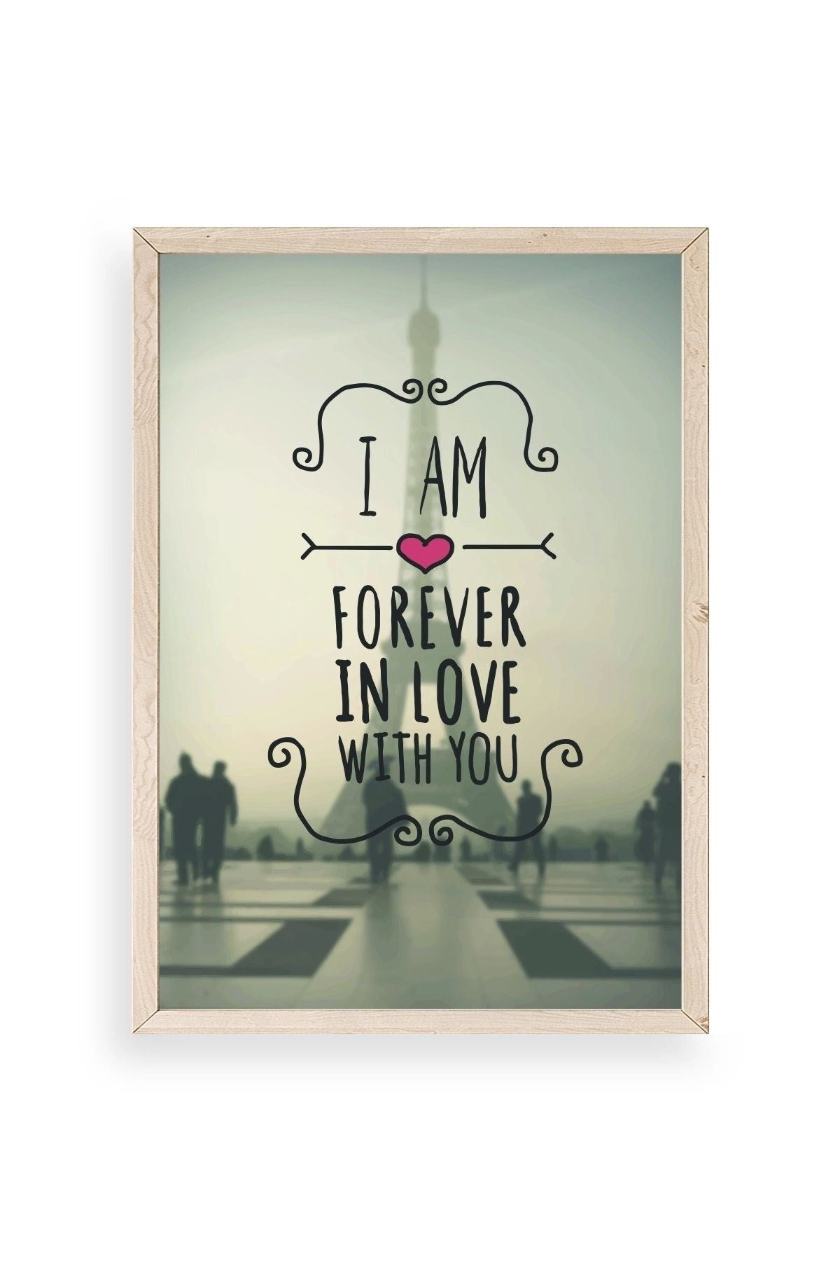 Motto Ahşap Çerçeveli Tablo 23 x 30