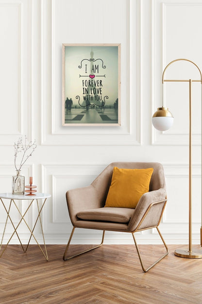 Motto Ahşap Çerçeveli Tablo 23 x 30