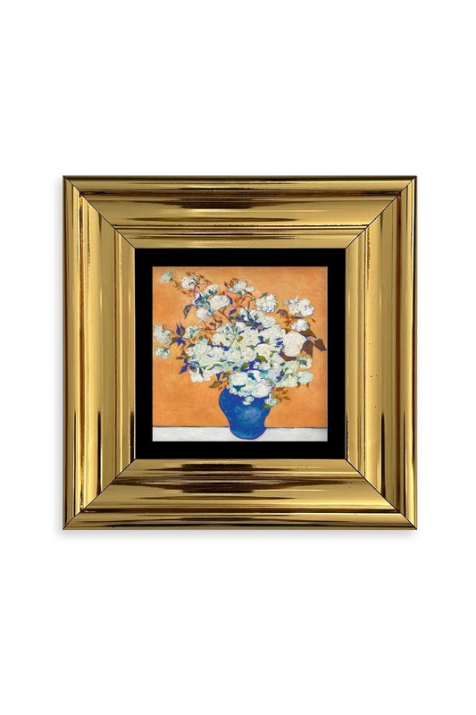 Van Gogh Çerçeveli Taş Tablo 20 cm