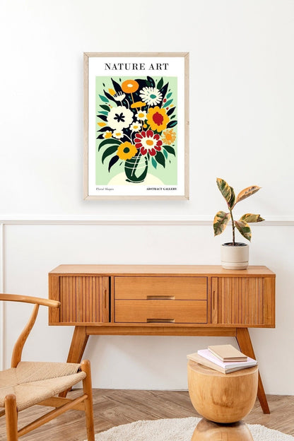 Çiçek Ahşap Çerçeveli Tablo 23 x 30