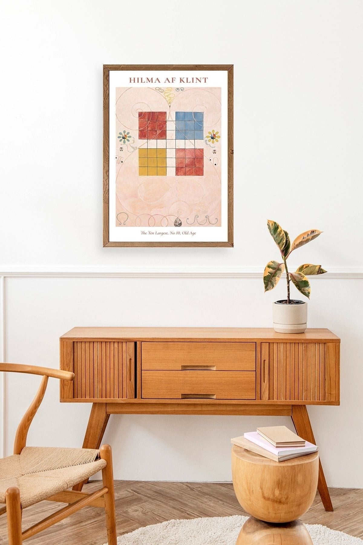 Hilma Af Klint Ahşap Çerçeveli Tablo 23 x 30